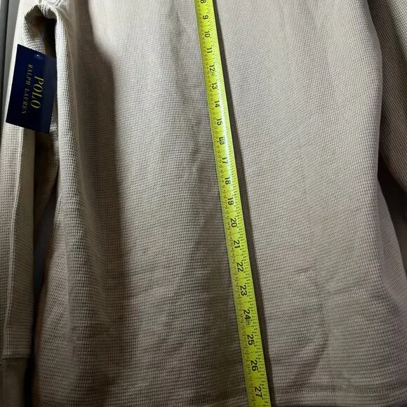 •NWT• POLO Ralph Lauren Tan long sleeve sleepwear in Large - Picture 10 of 12